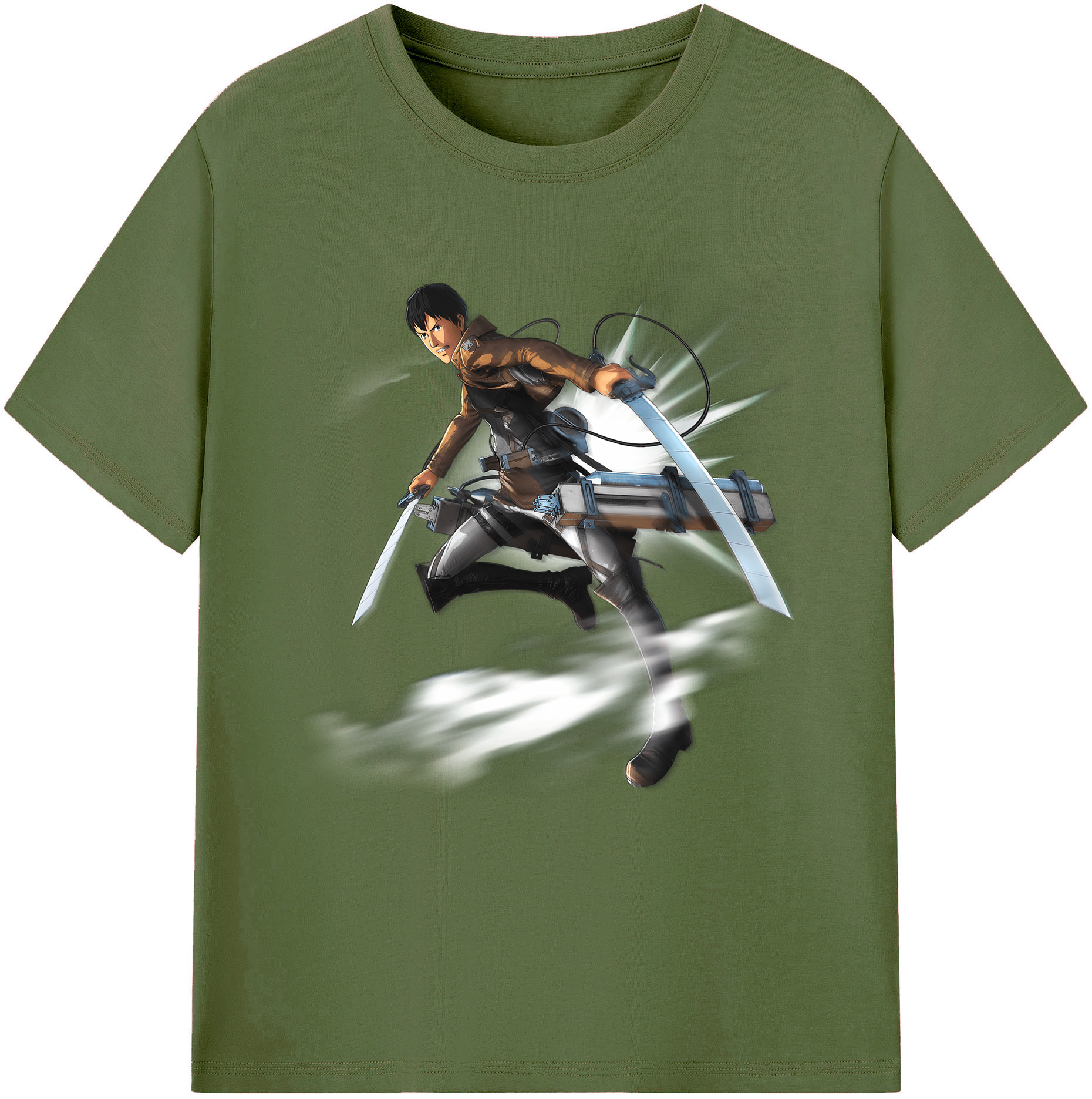 （画像用） 進撃の巨人 ベルトルト・フーバー Attack on Titan Bertholdt Hoover 綿100％半袖Tシャツ（フロントプリント）